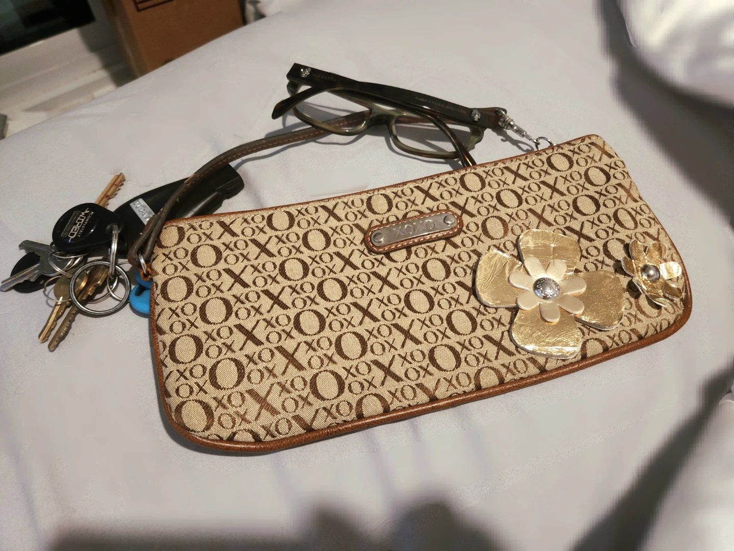 XOXO Y2K Monogram Wristlet Clutch