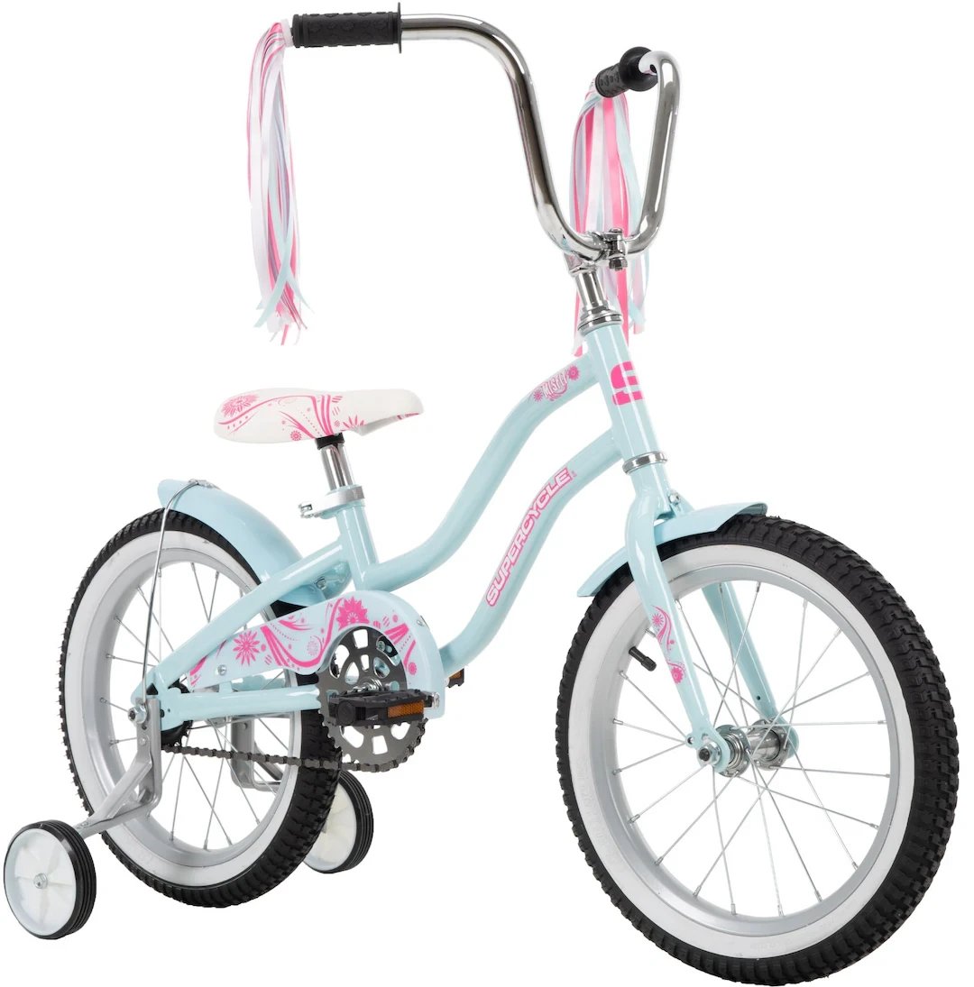Supercycle Misfit Kids' Bike, 16-in Wheel, Light Blue/White - photo 5