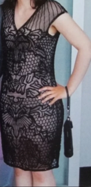 Black Beaded Cocktail Dress - photo 3