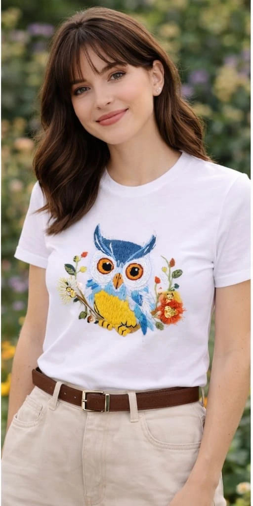 Ladies; Hand embroideed T-Shirts - photo 4