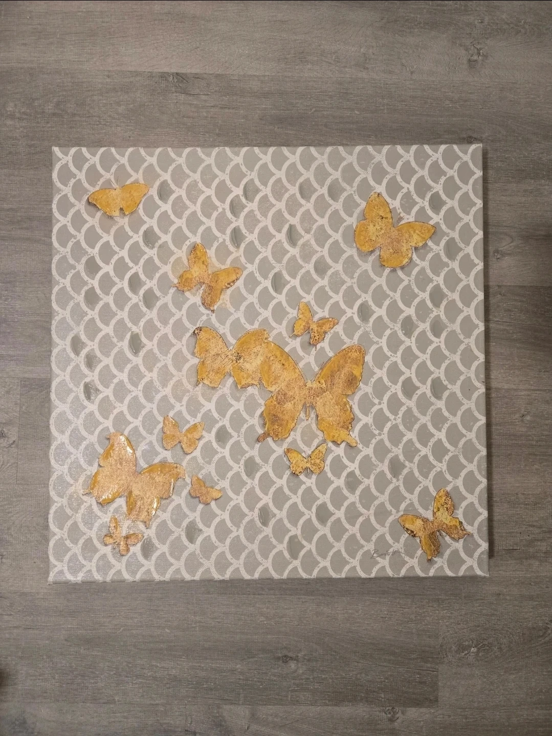 BUTTERFLY CANVAS WALL PICTURE *HOMESENSE *