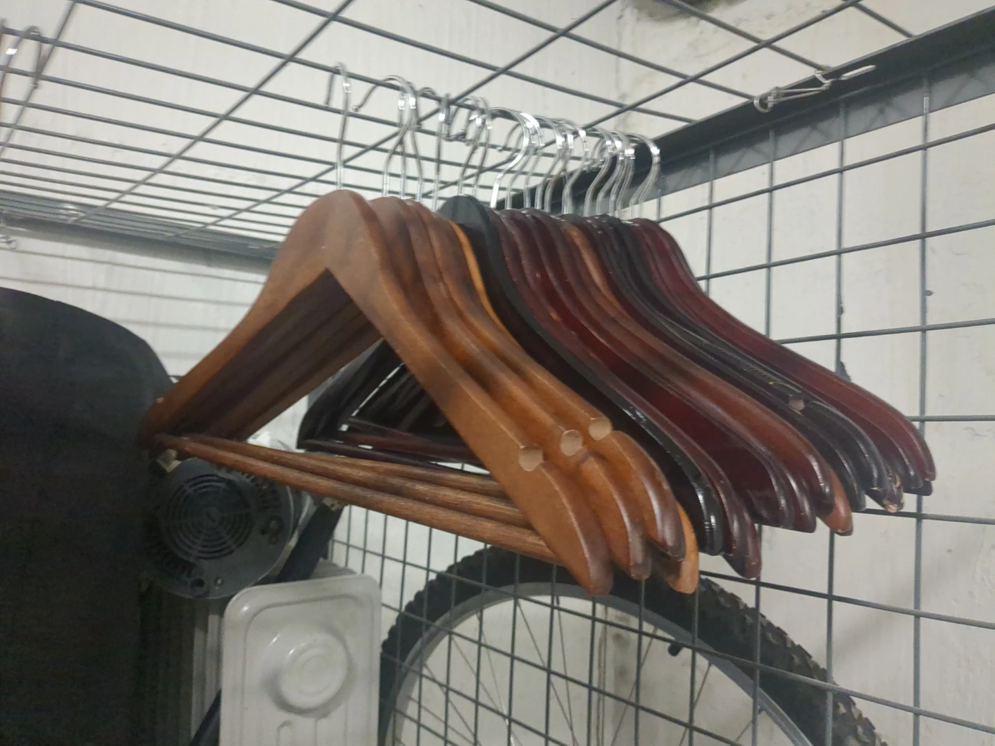 Wooden and Black Clothes Hangers - photo 4