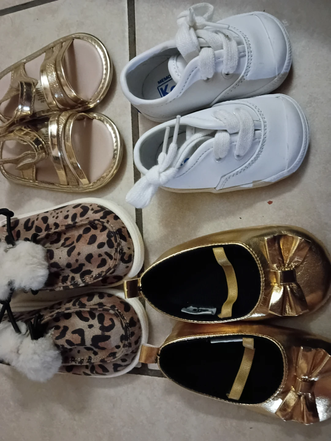 Baby Girl Shoes Bundle - 3-6m - 4c mixed  (various brands) - photo 2