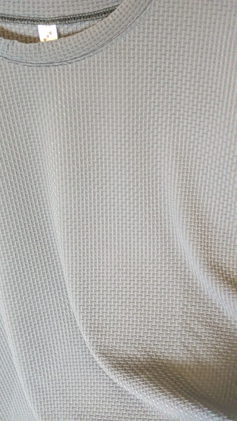 Men's Grey Waffle Knit T-Shirt - photo 2