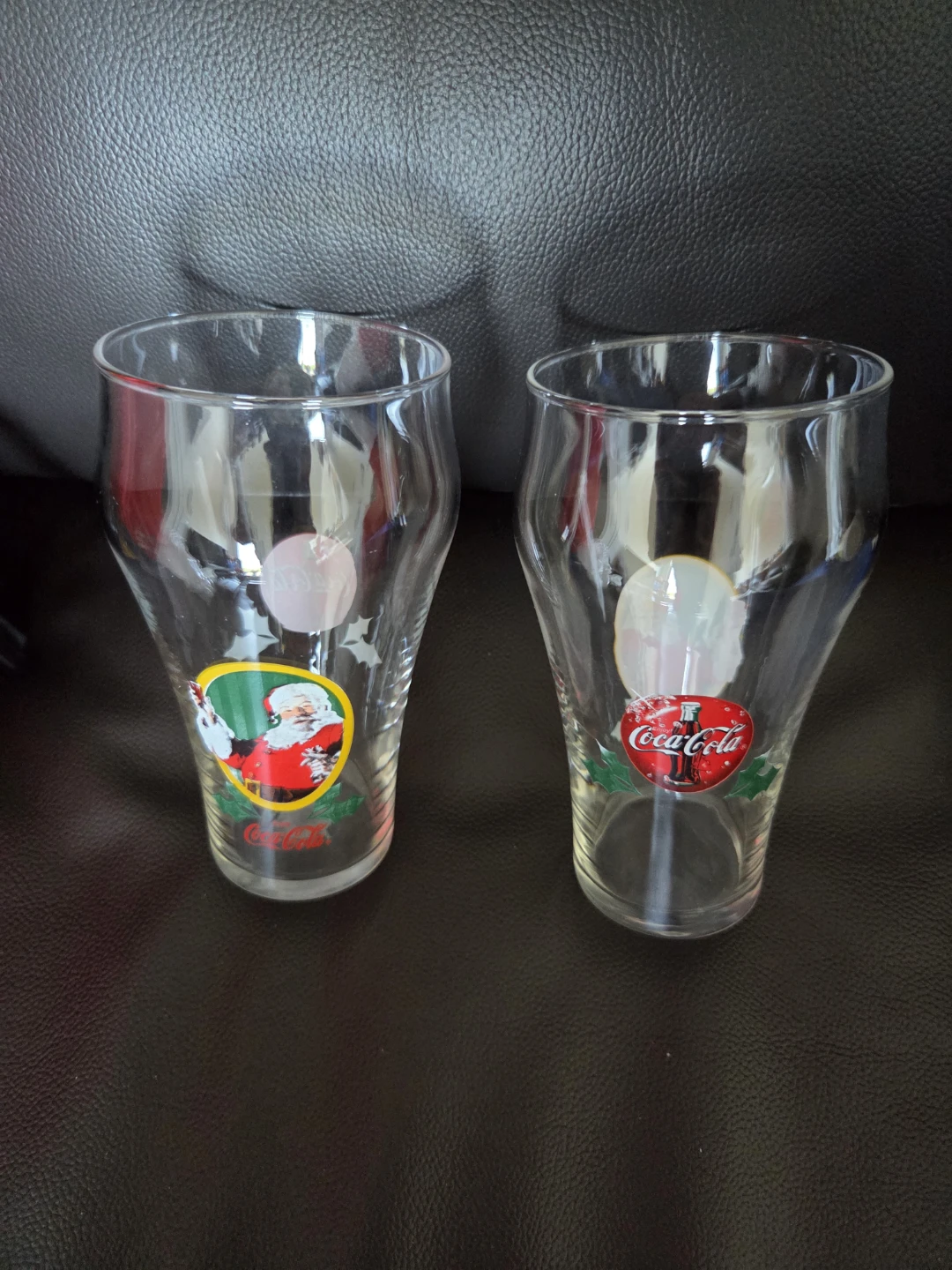 Coca-Cola Santa & Logo Glasses (Set of 2)