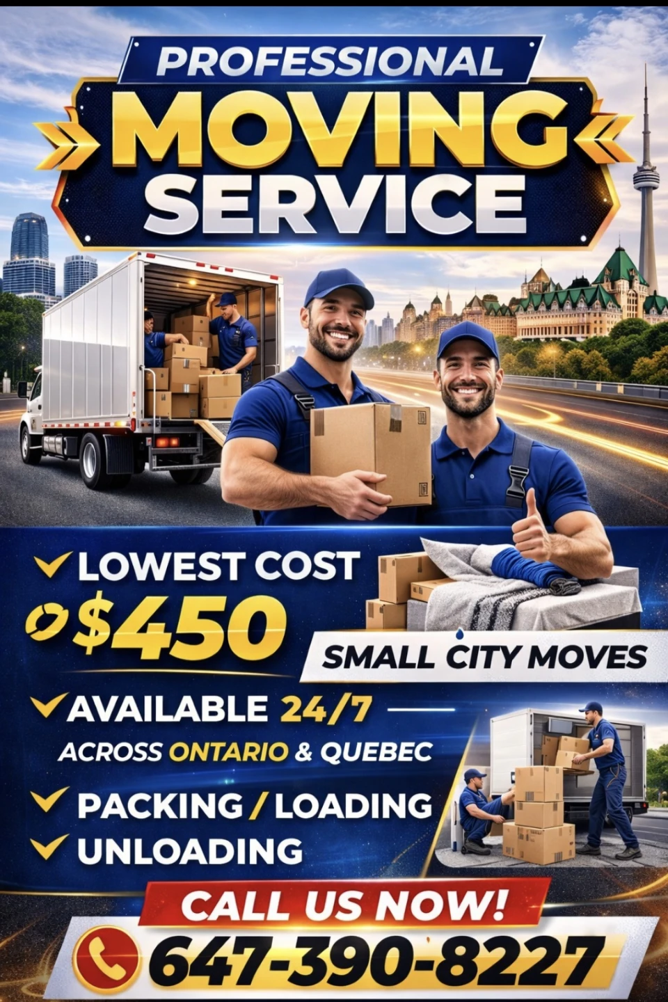 Professional Moving Service - Small City Moves