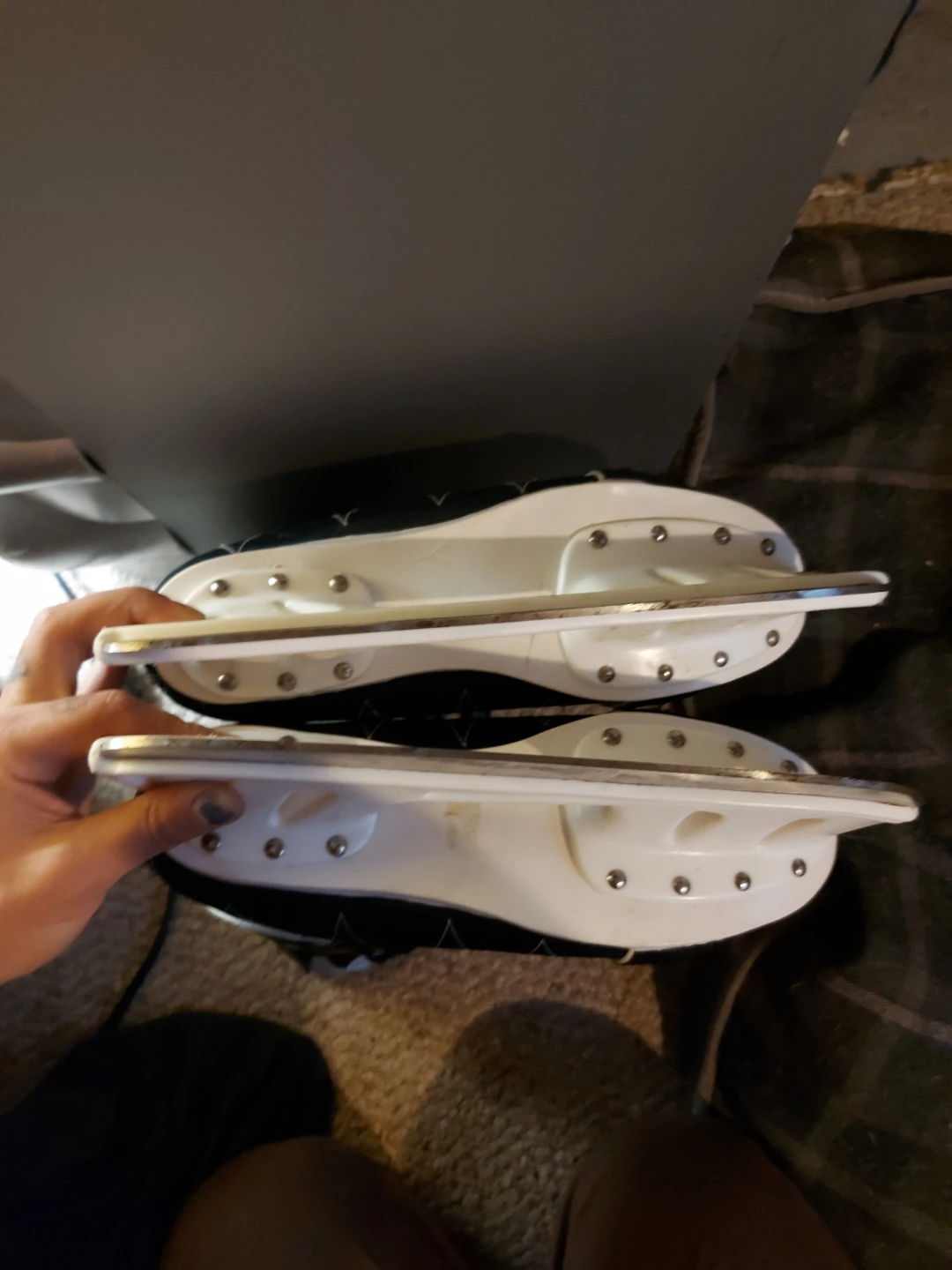 Ferland ice skates adult, used size 10 - photo 5