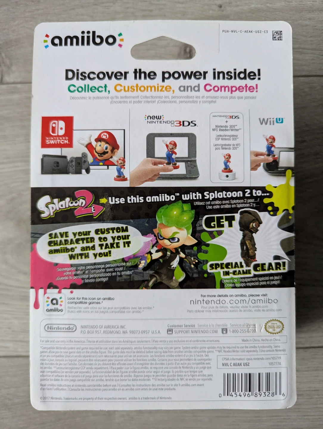 Nintendo Amiibo Splatoon Green Inkling Boy - photo 2