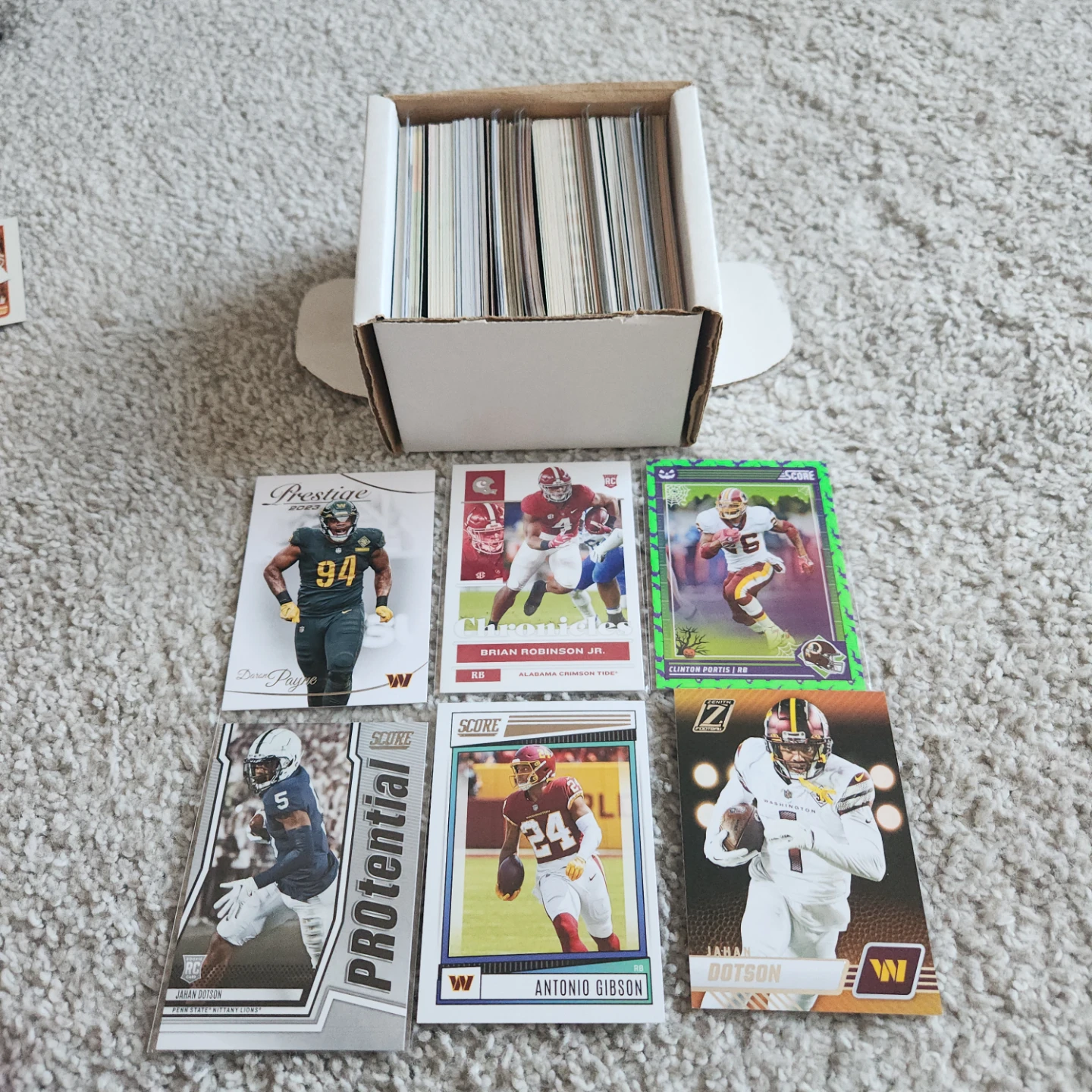 Washington Redskins & Commanders 200 NFL Card Lot