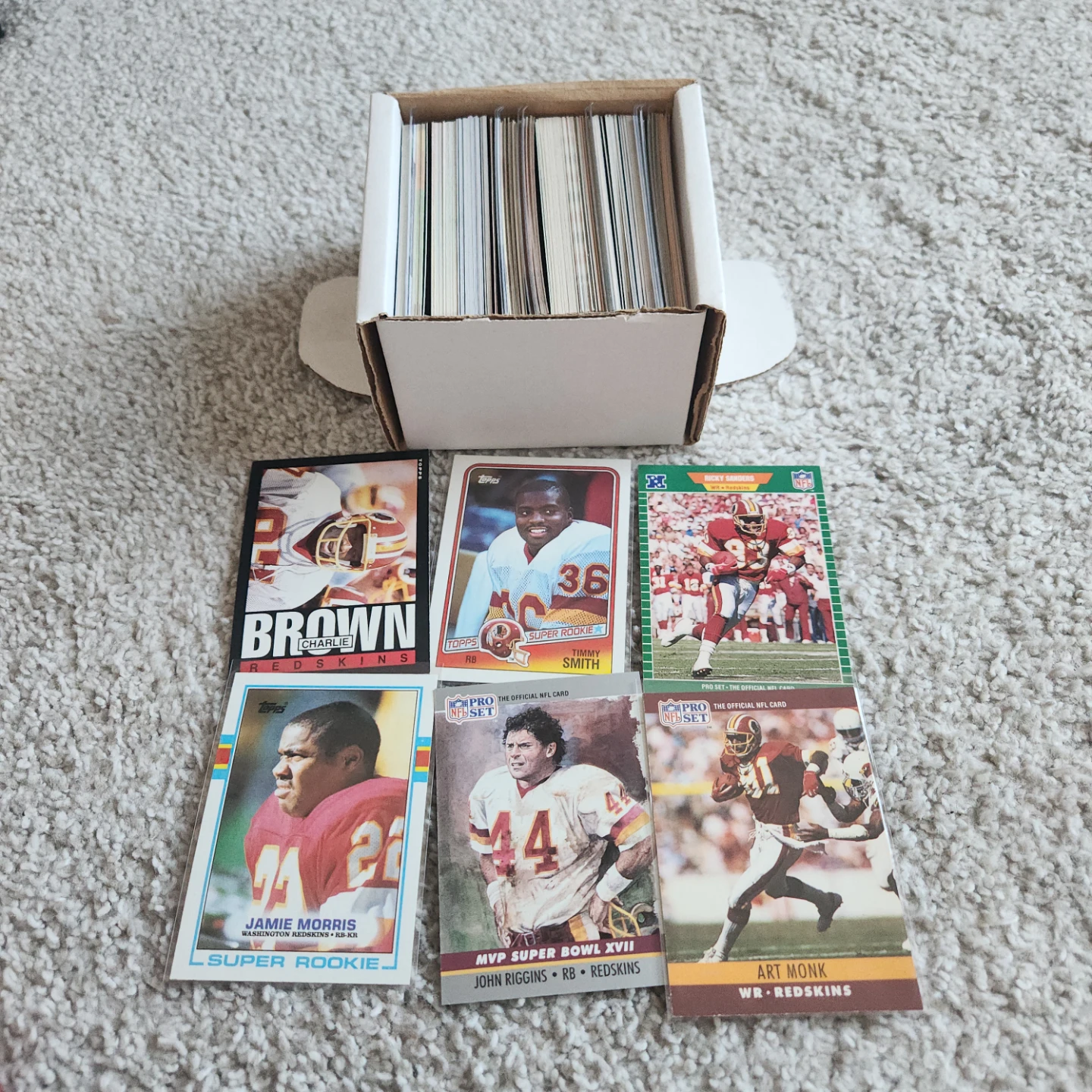 Washington Redskins & Commanders 200 NFL Card Lot - photo 3