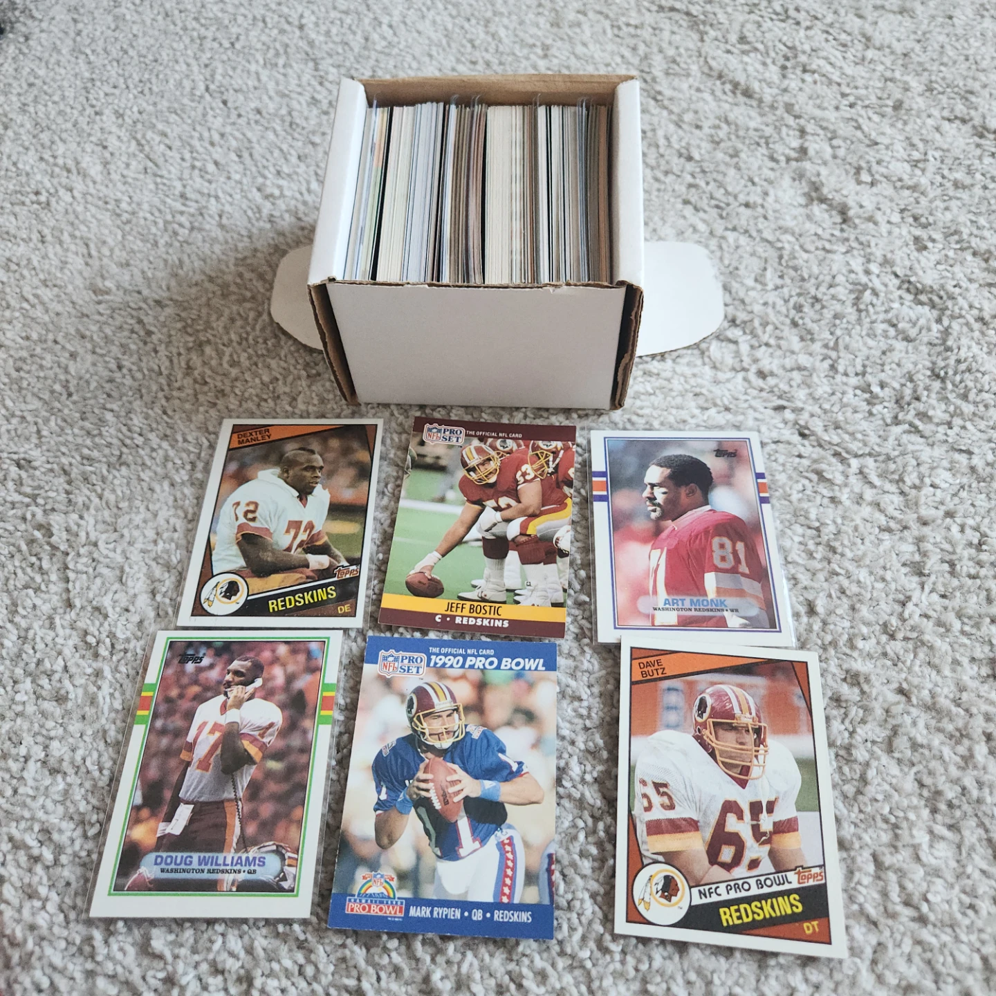 Washington Redskins & Commanders 200 NFL Card Lot - photo 4