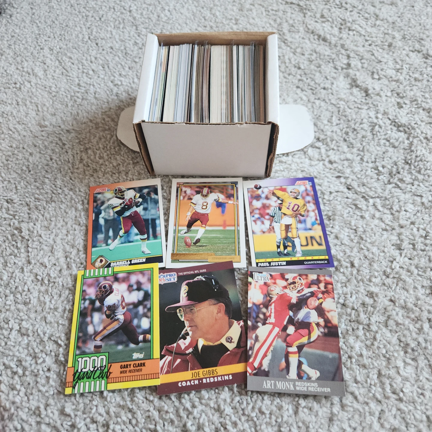 Washington Redskins & Commanders 200 NFL Card Lot - photo 5