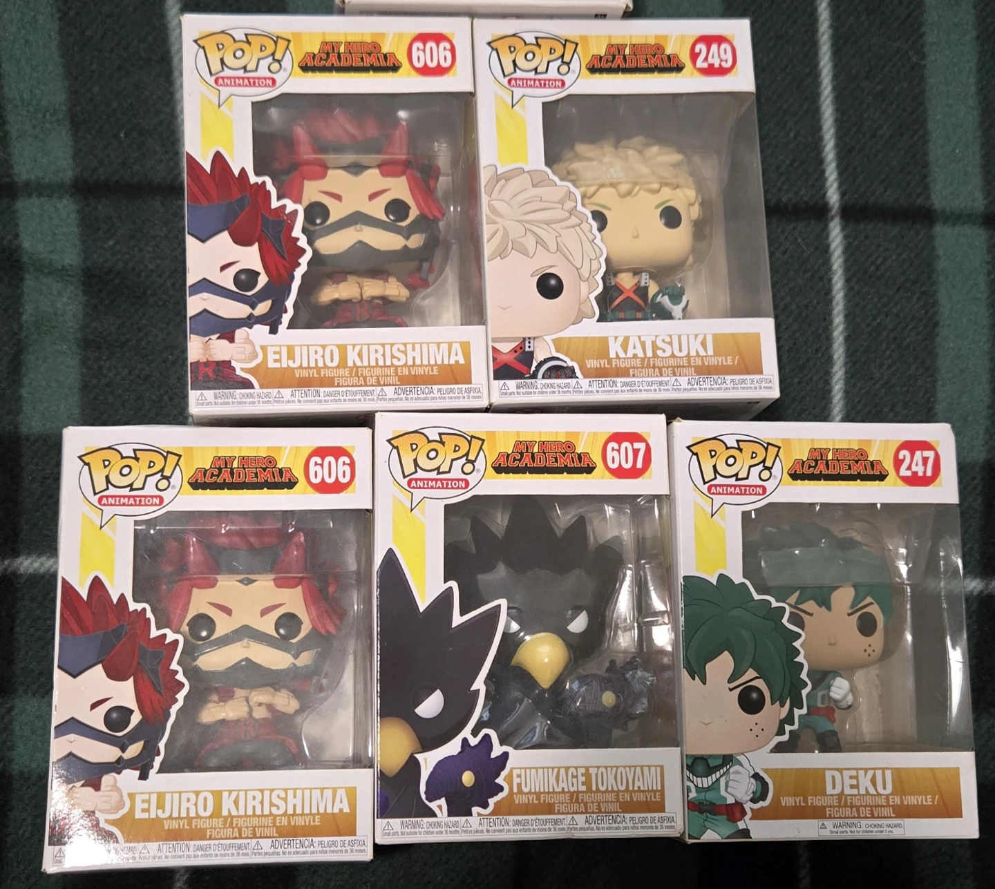 Funko Pop! My Hero Academia Vinyl Figures (Lot of 5)