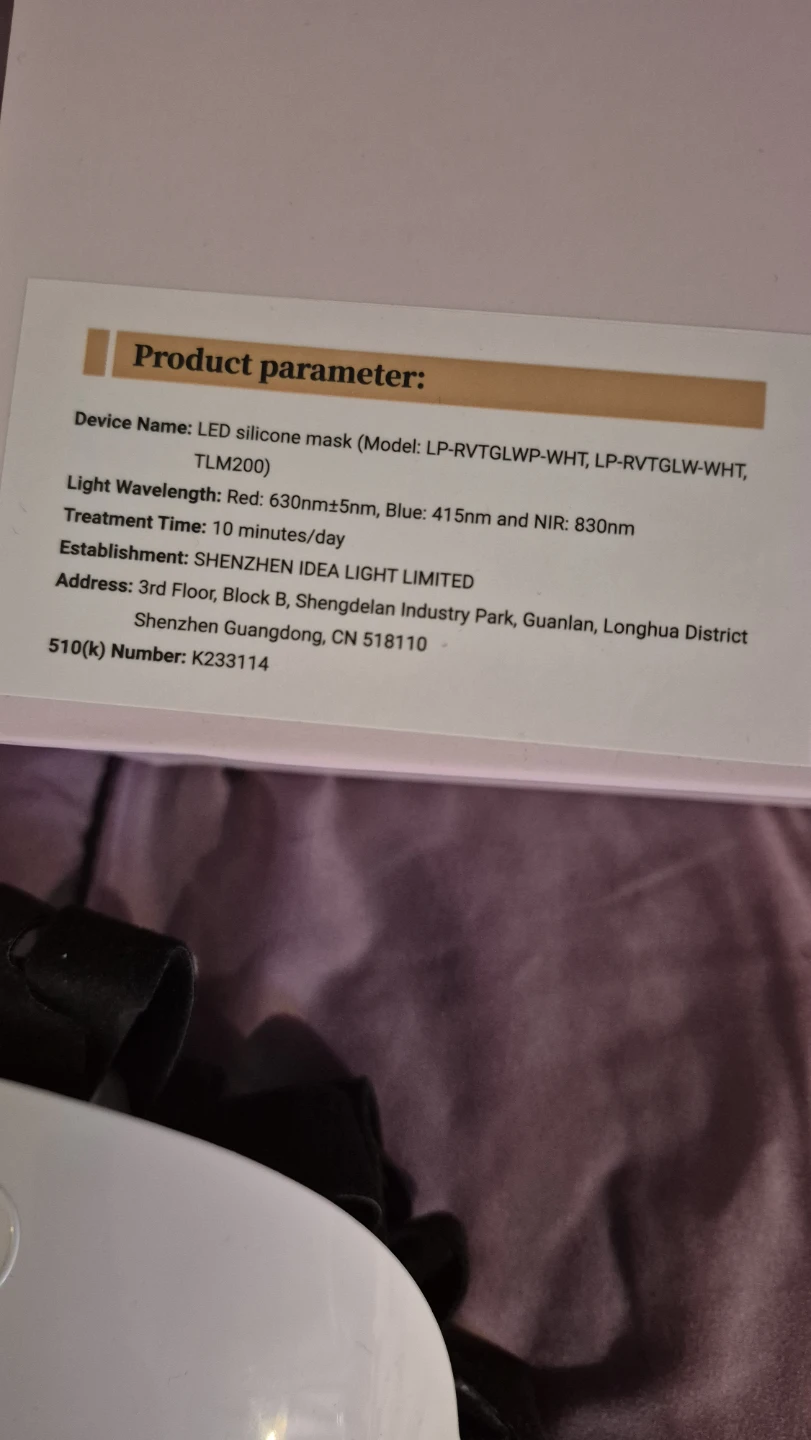 LED Facial Mask with neck extension - photo 2