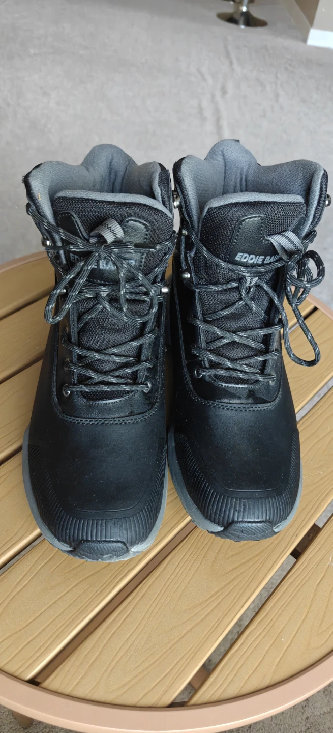 Eddie Bauer Black Insulated Winter Boots - Size 8
