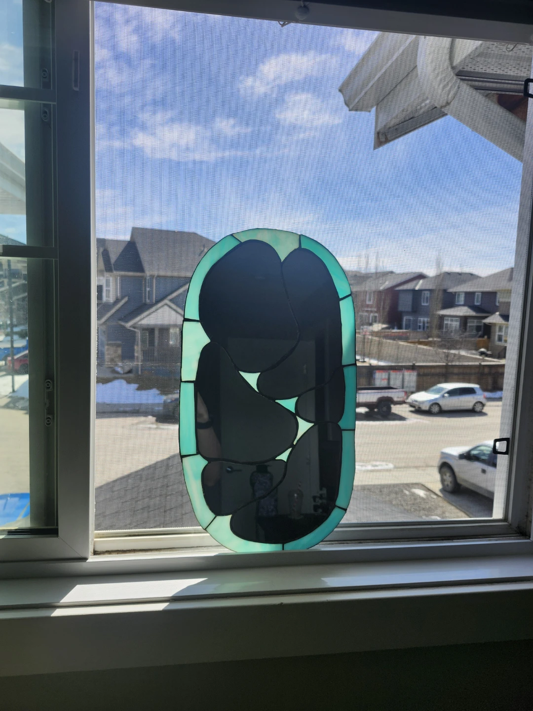 Handmade Stained Glass Mirror