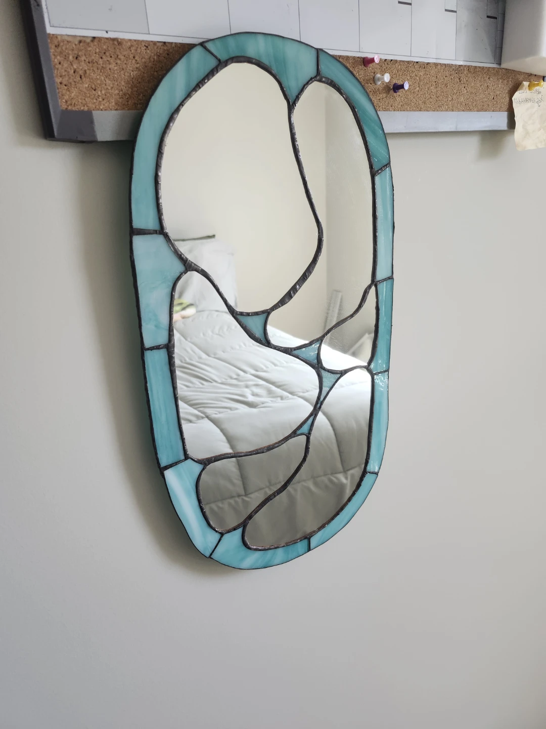 Handmade Stained Glass Mirror - photo 2