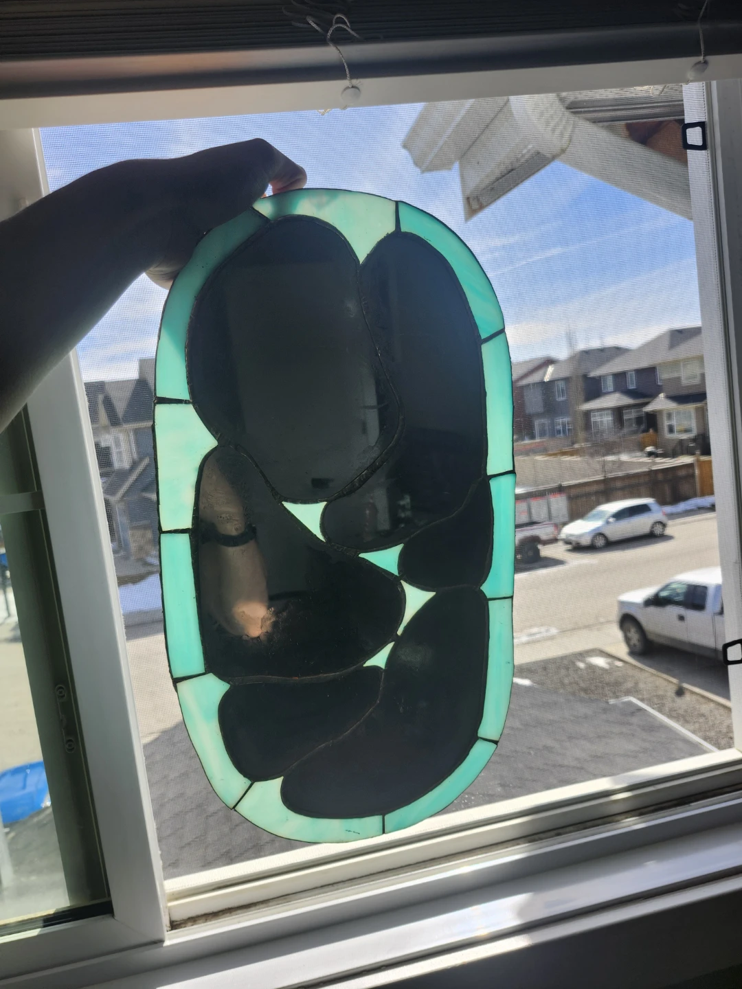 Handmade Stained Glass Mirror - photo 3