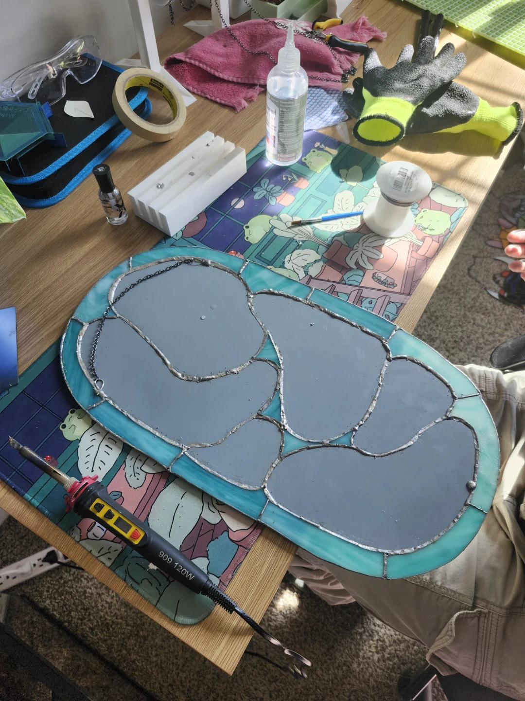 Handmade Stained Glass Mirror - photo 5