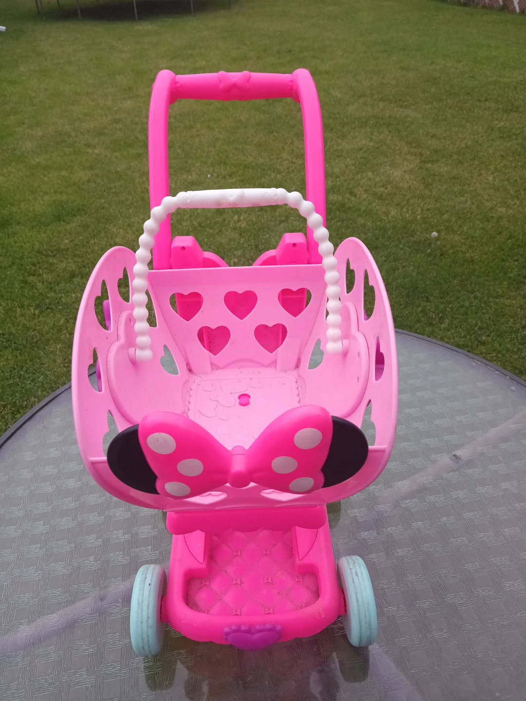 Pink Minnie Mouse Toy Shopping Cart - photo 2