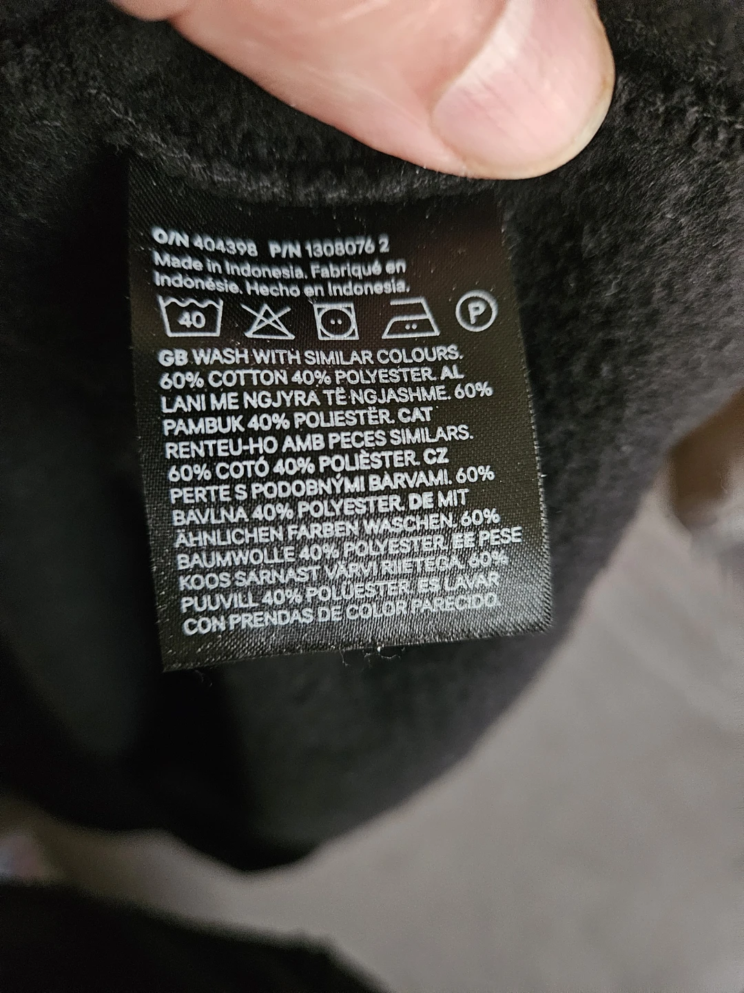 H&M Black Loose Fit Crewneck Sweatshirt - Size L - photo 4