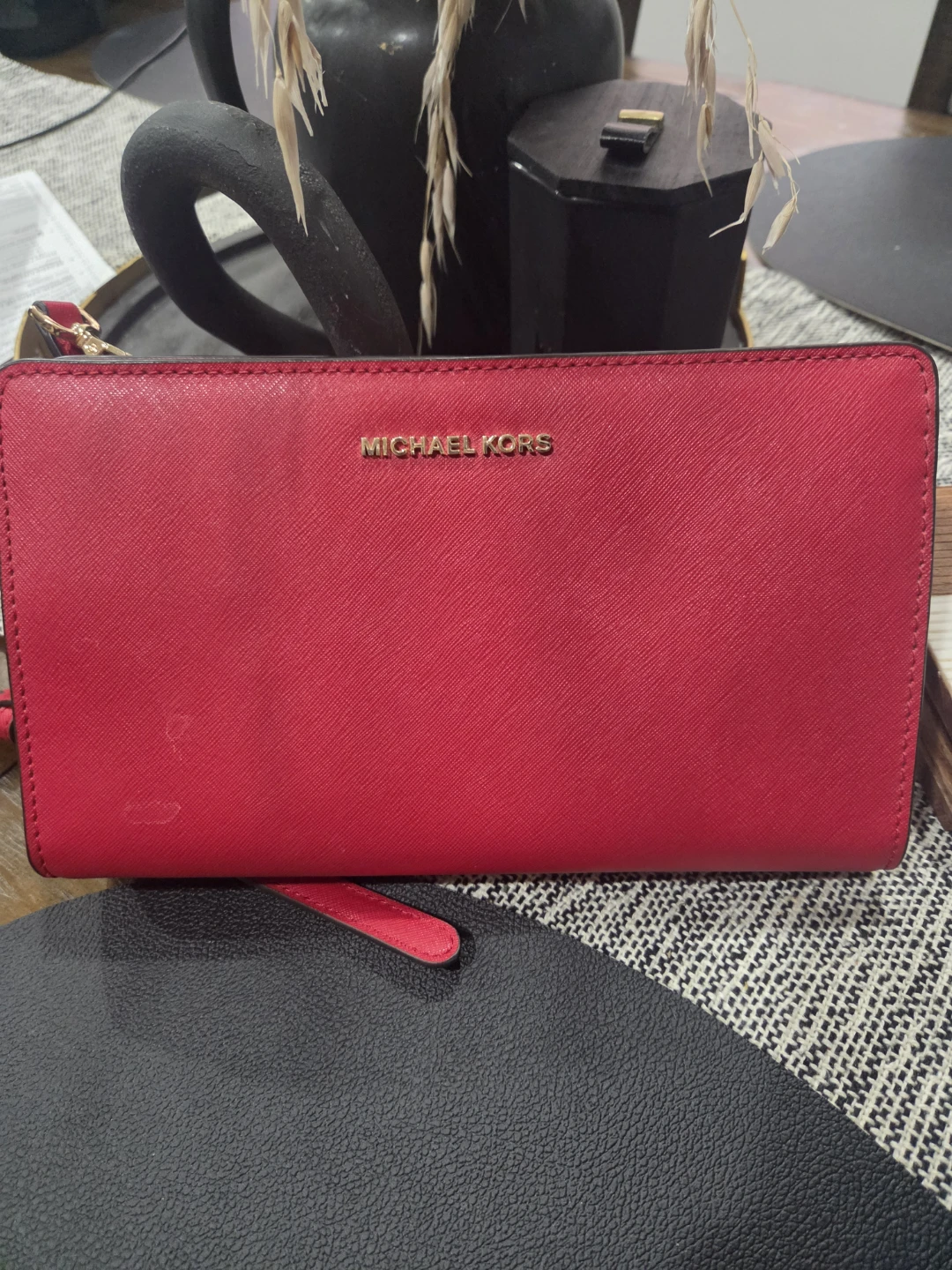 Red Michael Kors Wallet