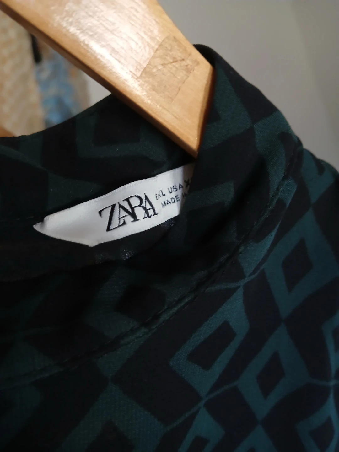 ZARA Women's Patterned Long Sleeve Ruffle Dress - photo 2