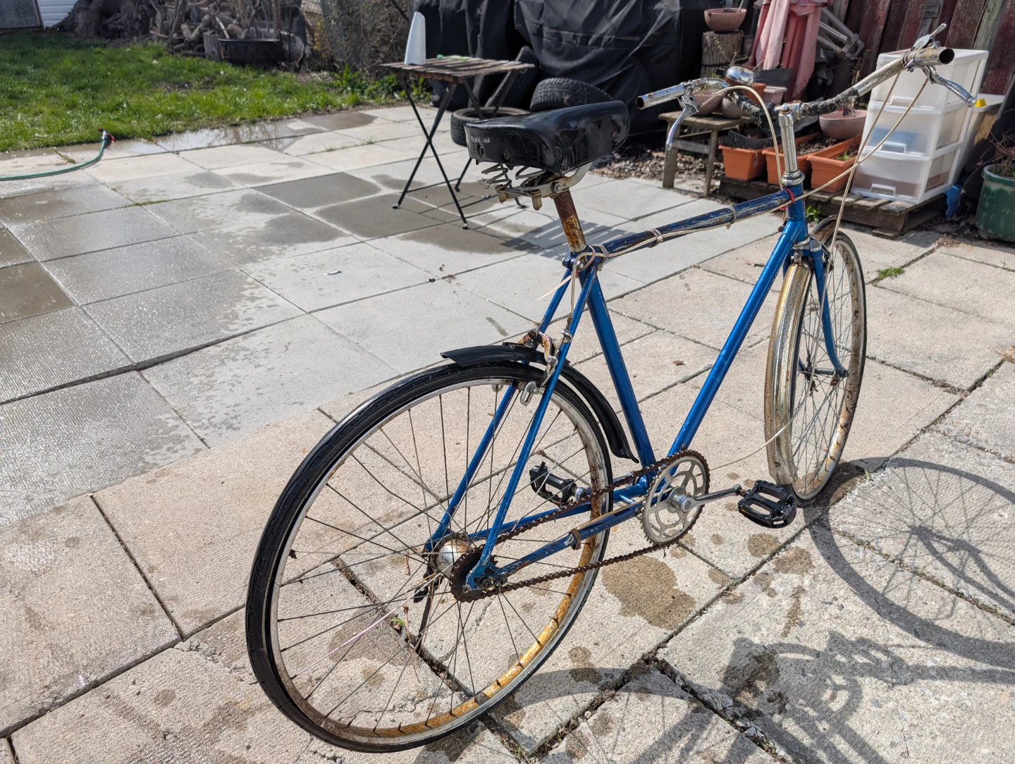 Project bike - Blue Vintage Road Bicycle - photo 5