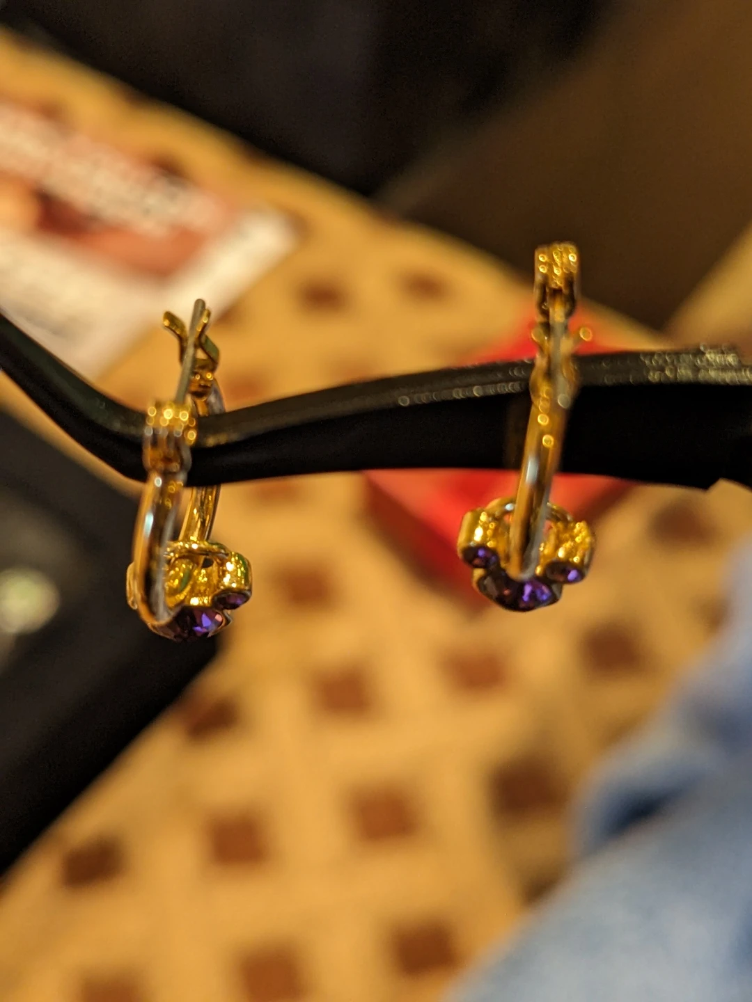 Authentic Disney February Swarovski Birthstone Earrings - photo 3
