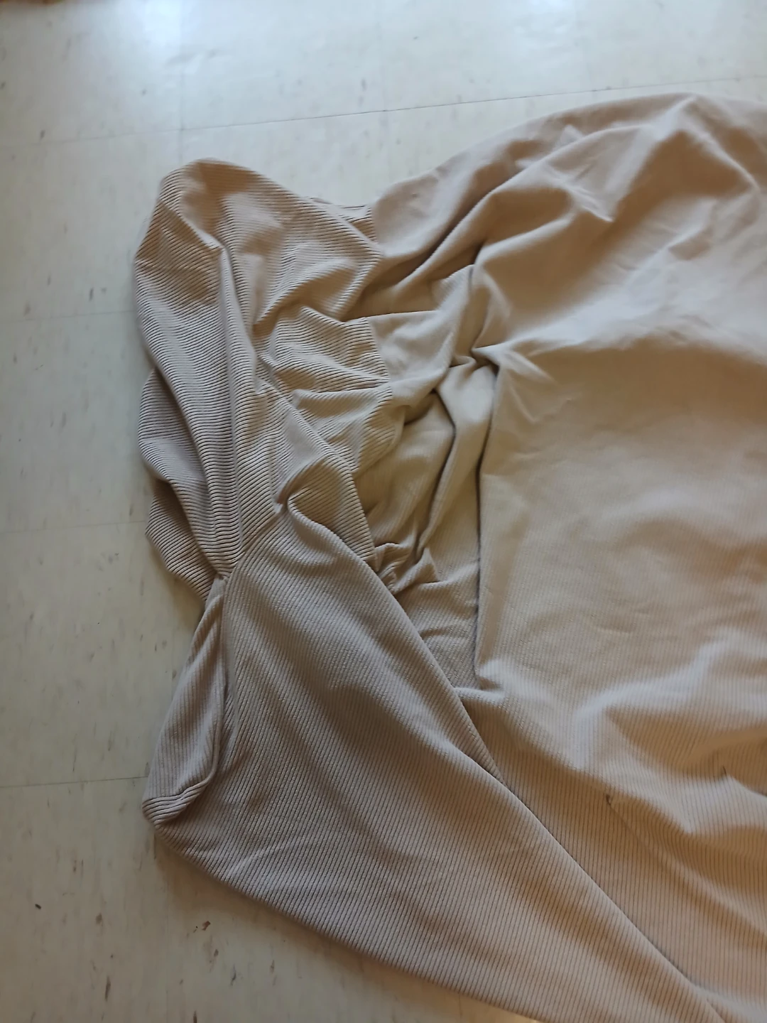 Light Beige Corduroy Sofa Cover - photo 5
