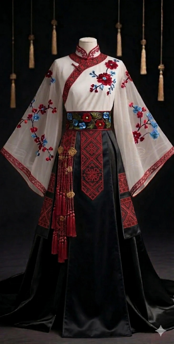 Embroidered Traditional Chinese Style Dress