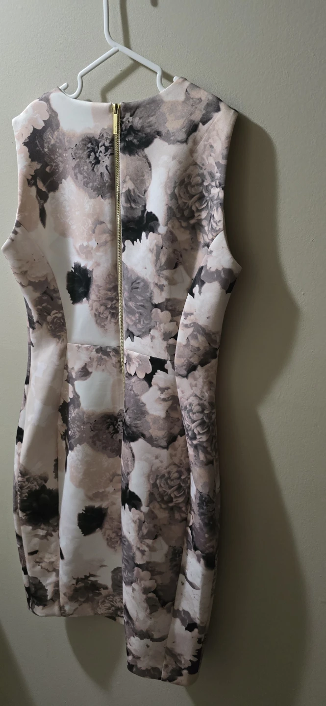 Calvin Klein Floral Sheath Dress Size 10 - photo 4