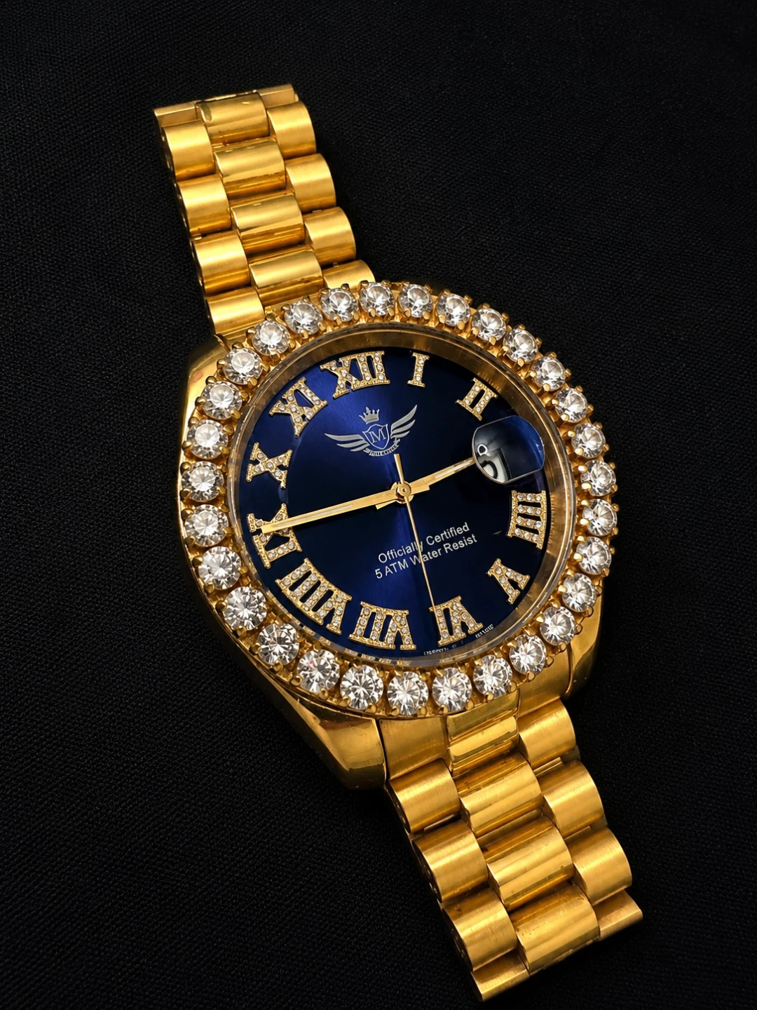 Simulated Diamond Watch Gold Tone - photo 2