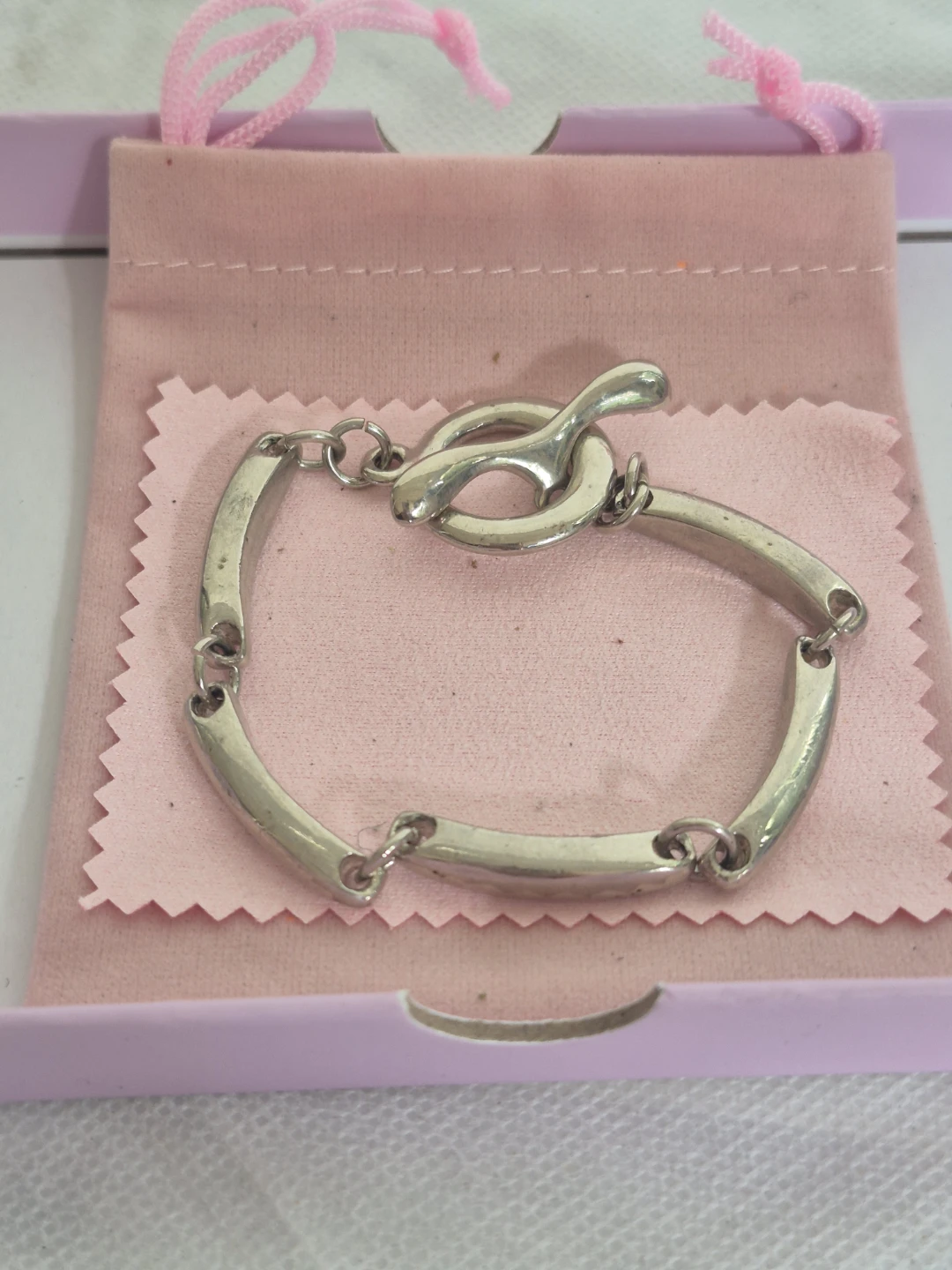 Silver Toggle Clasp Bracelet - photo 2