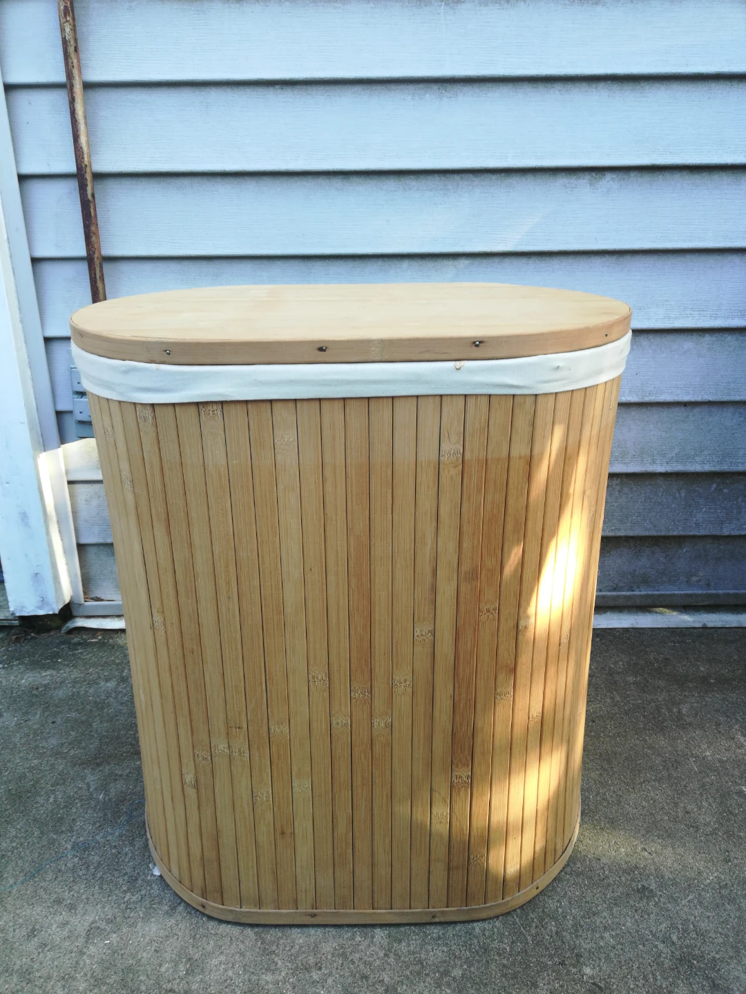 Bamboo Laundry Hamper with Lid