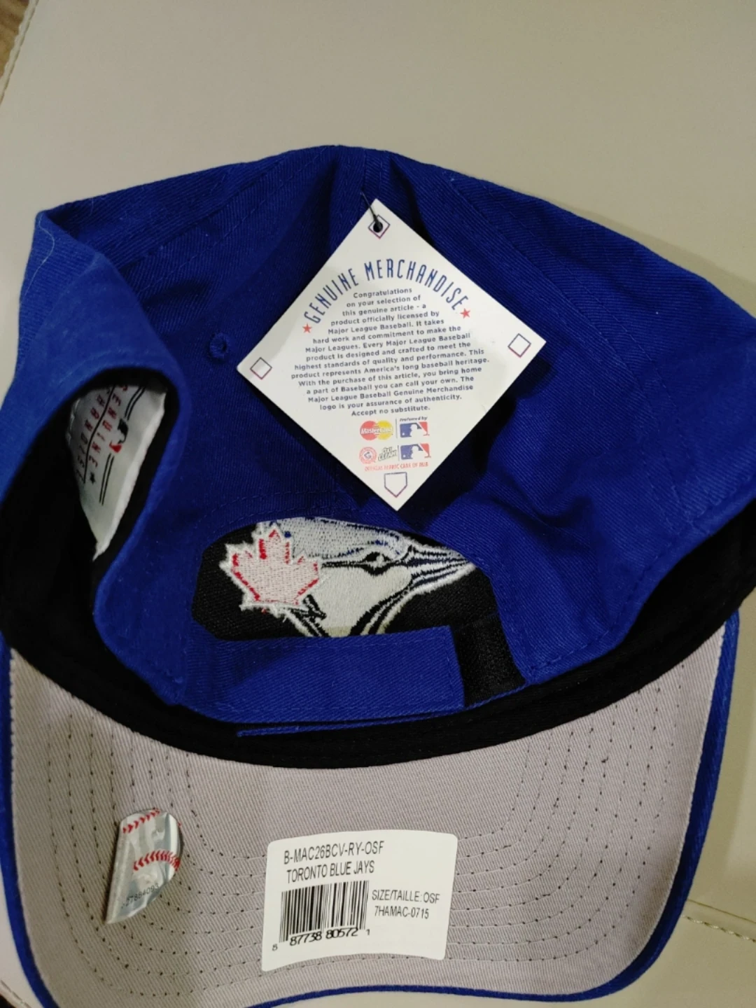 🧡BRAND NEW AUTHENTIC TORONTO BLUE JAYS CAP ONE SIZE - photo 3
