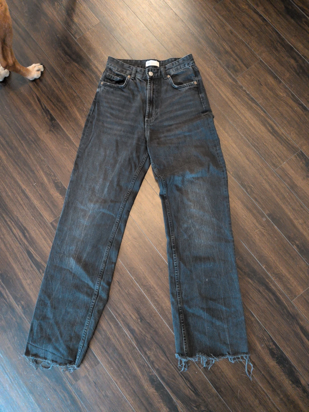 ZARA Women's Black Straight Leg Jeans