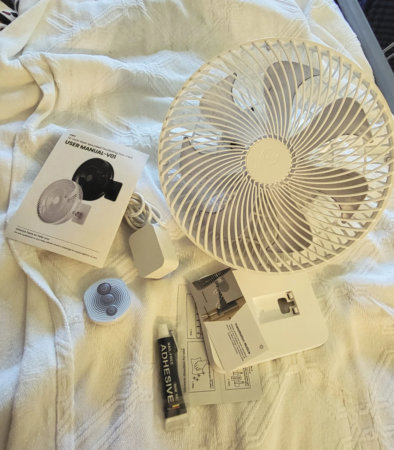 LEMOISTAR 10 Inch Oscillating Wall Mounted Fan - photo 3