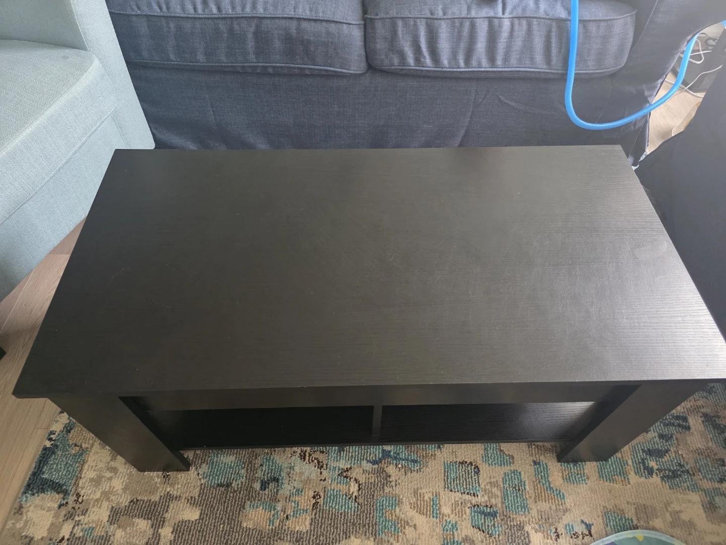 Black Coffee Table with Storage