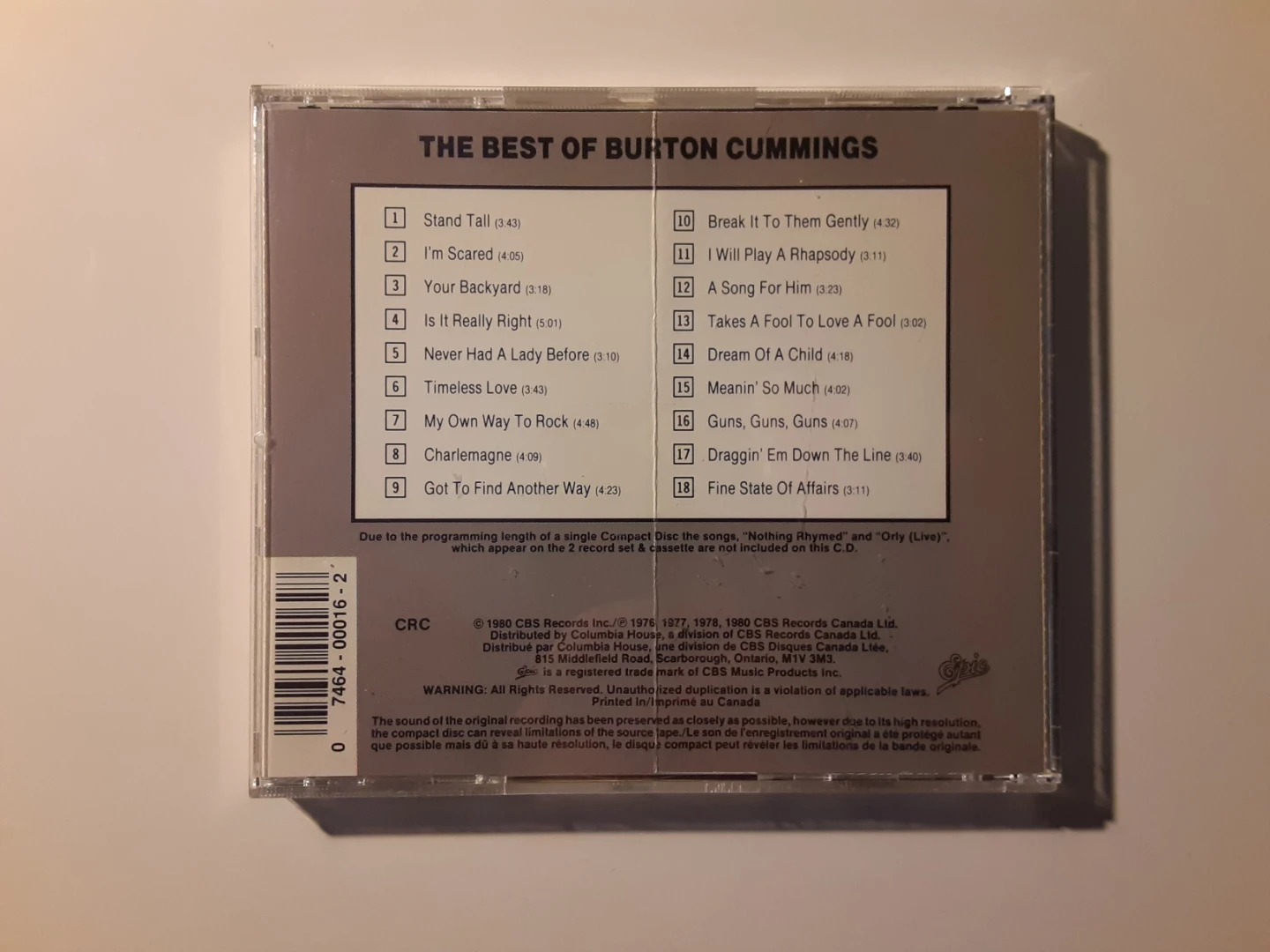 The Best of Burton Cummings | CD - photo 3
