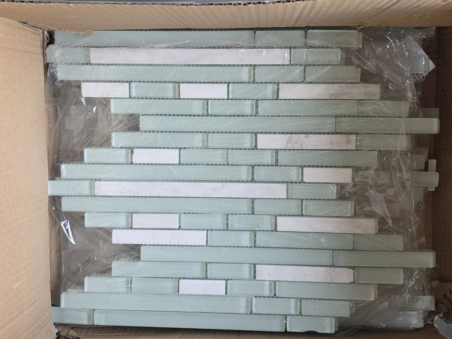Glass and Marble Mosaic Tile Sheets