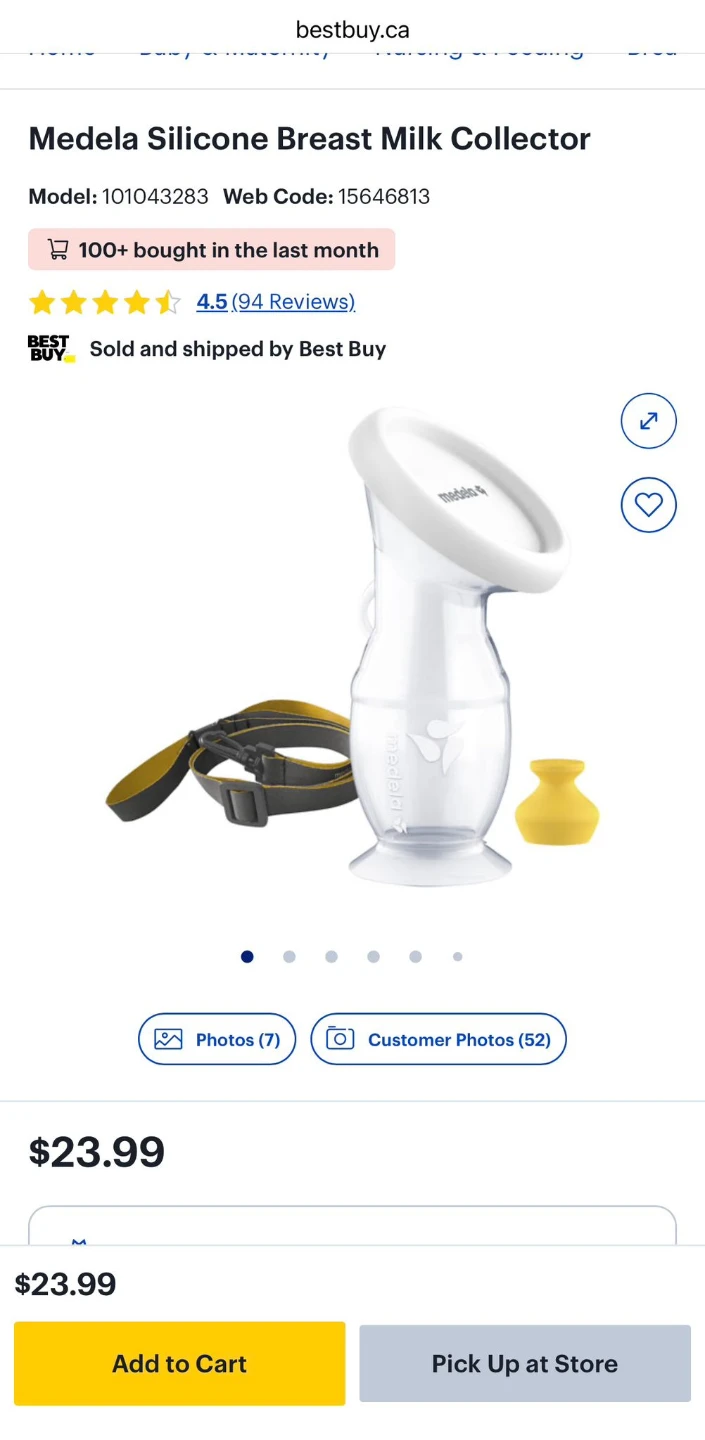 Medela Silicone Breast Milk Collector - photo 2