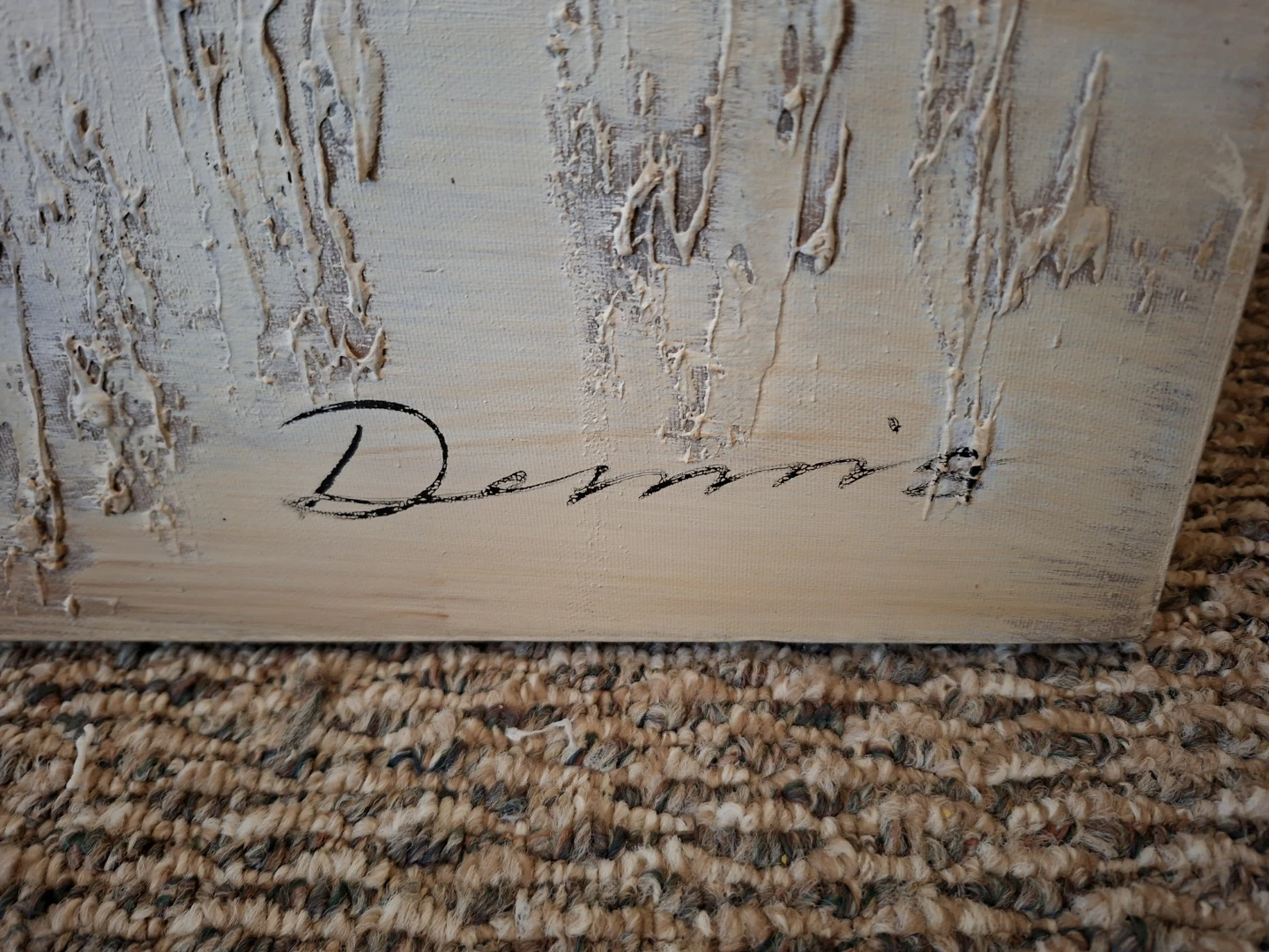 Beautiful 59" by 39" Textured Canvas Elephant Art-$150 - photo 2