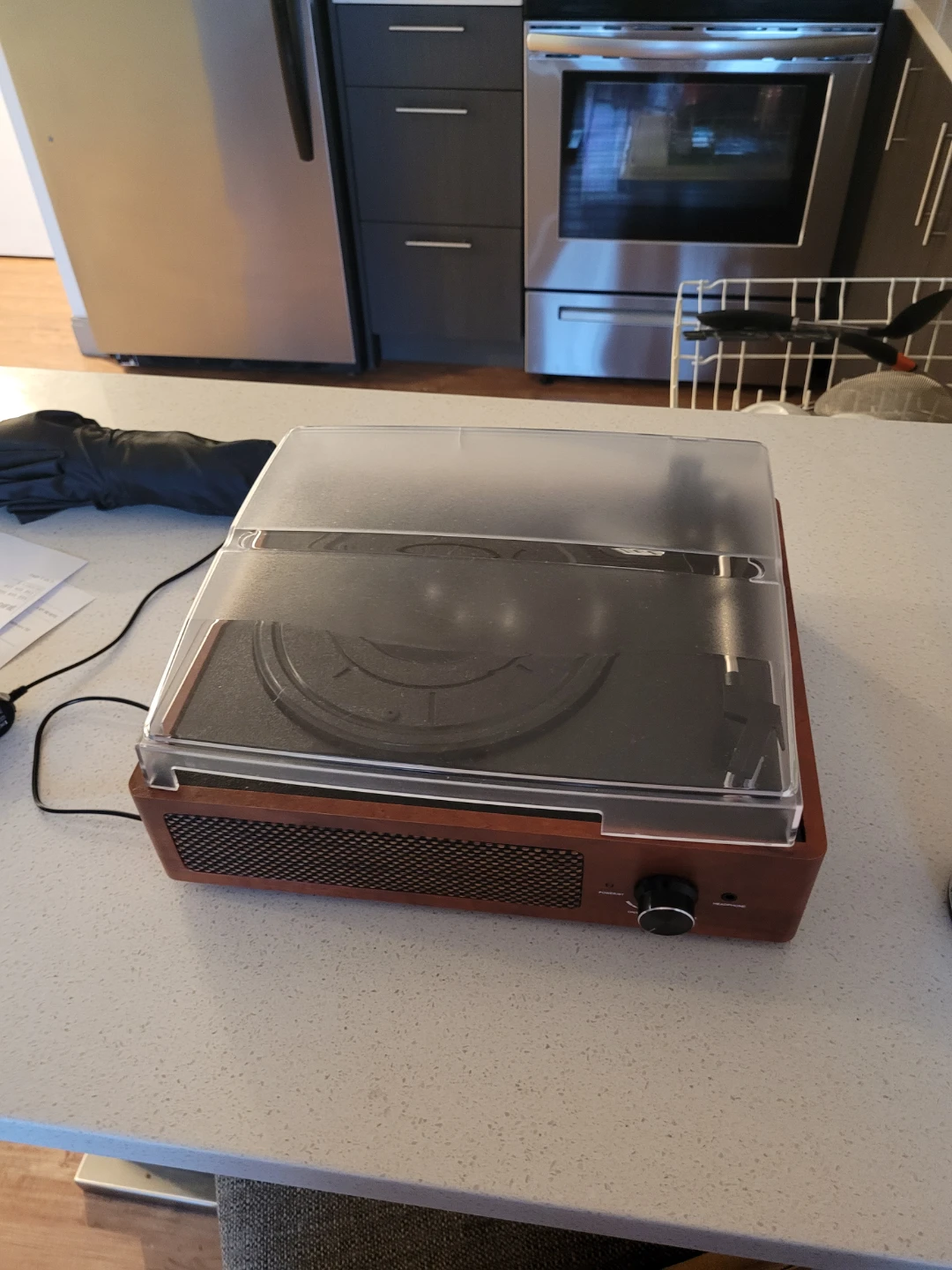 Retro Record Player Turntable with Bluetooth speaker function
