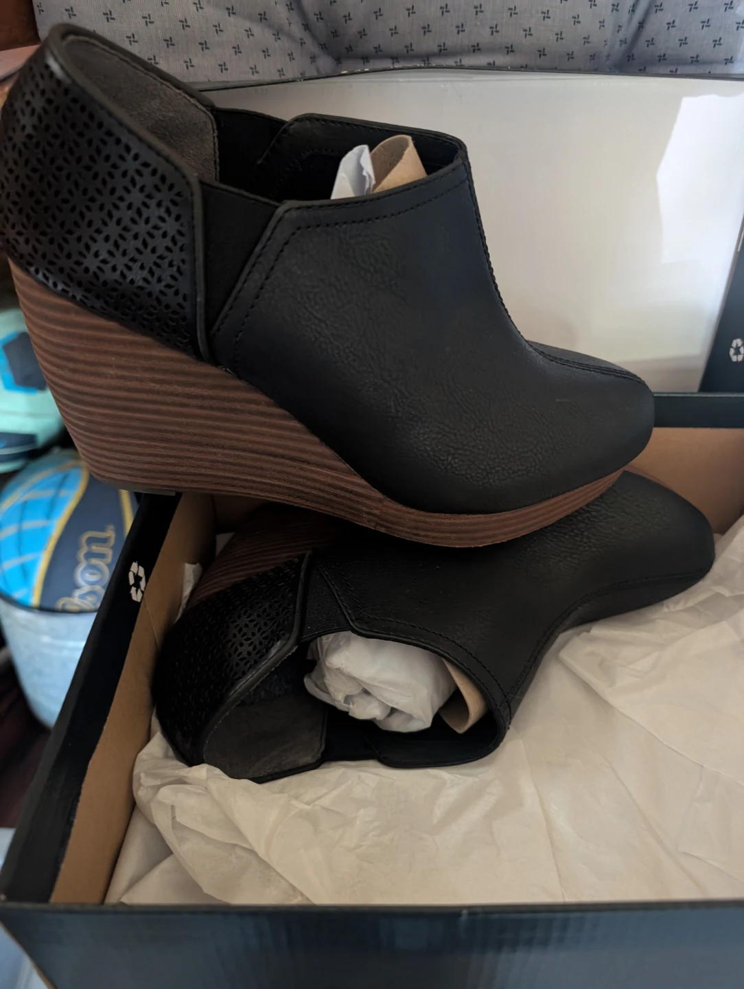 Dr. Scholl's Black Wedge Ankle Boots - photo 2