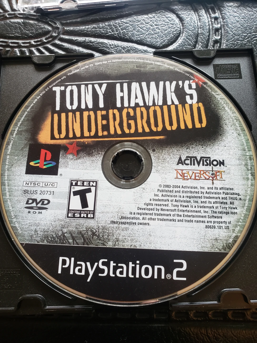 Ps2 Tony Hawk's Underground DISC ONLY