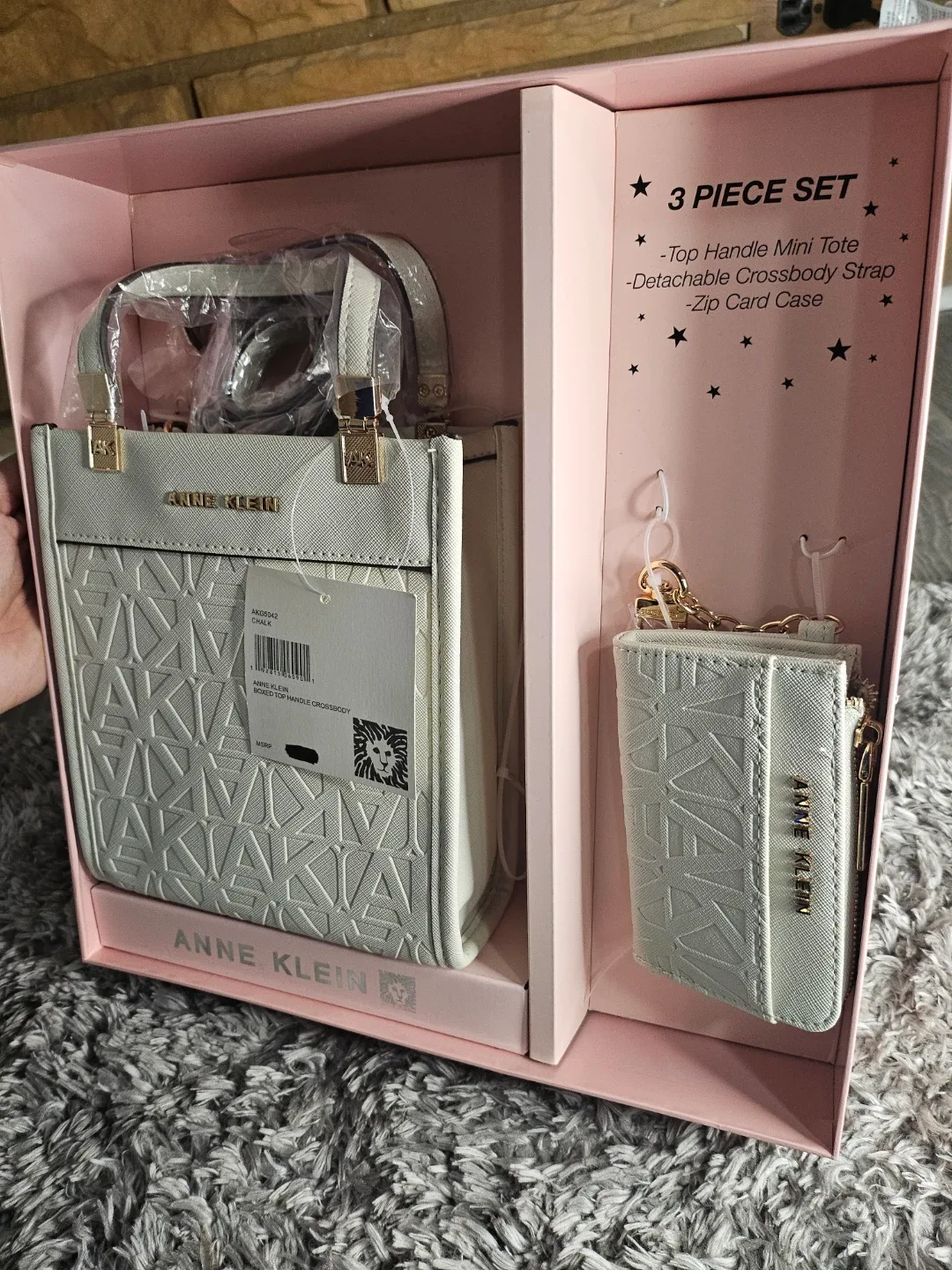 Anne Klein 3 Piece Top Handle Mini Tote Set