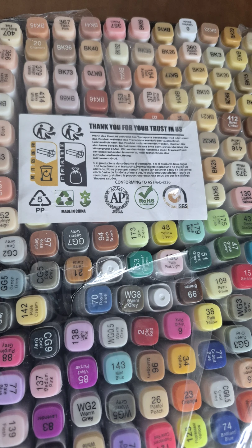 262 Colors Alcohol Markers Art Drawing Sketch Case - photo 2