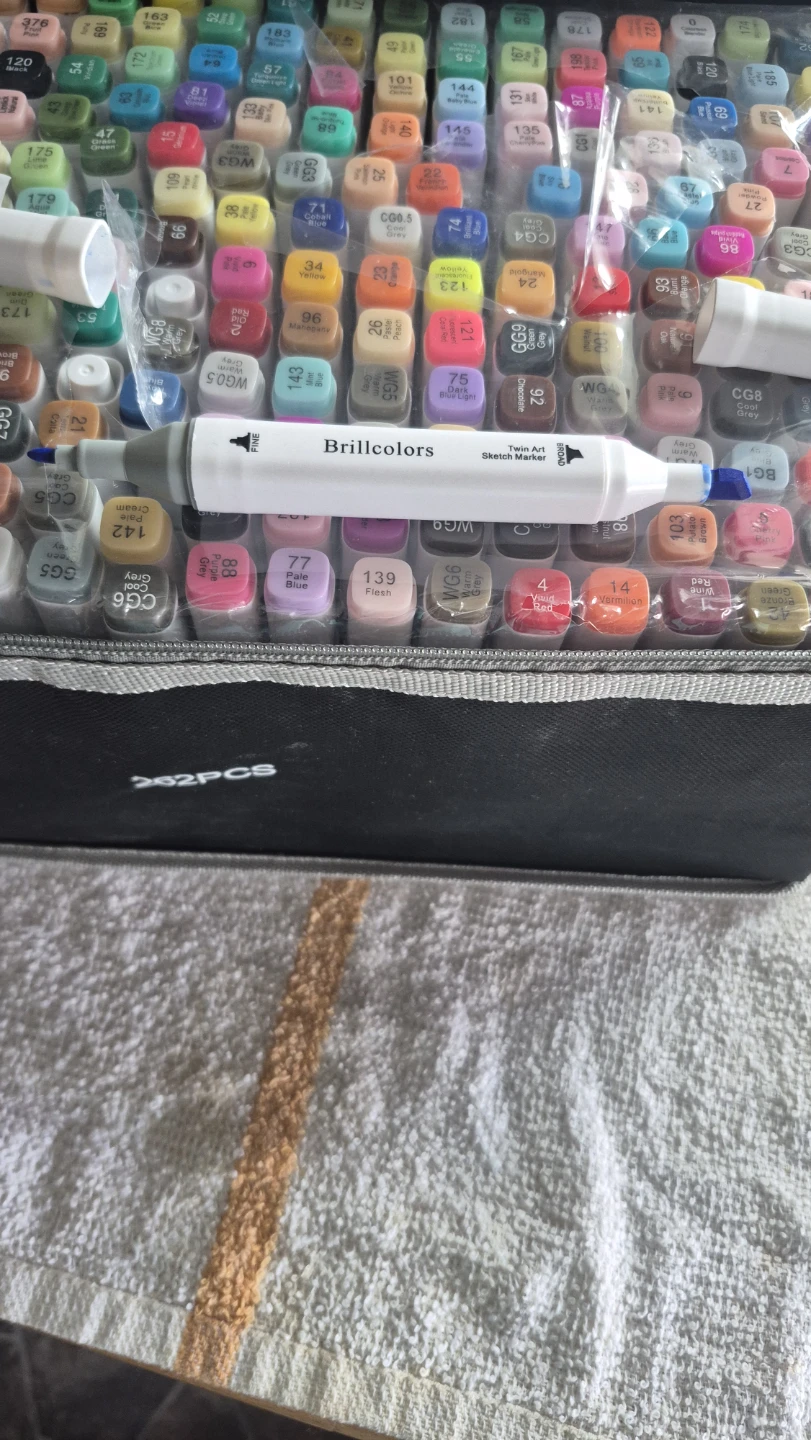 262 Colors Alcohol Markers Art Drawing Sketch Case - photo 4