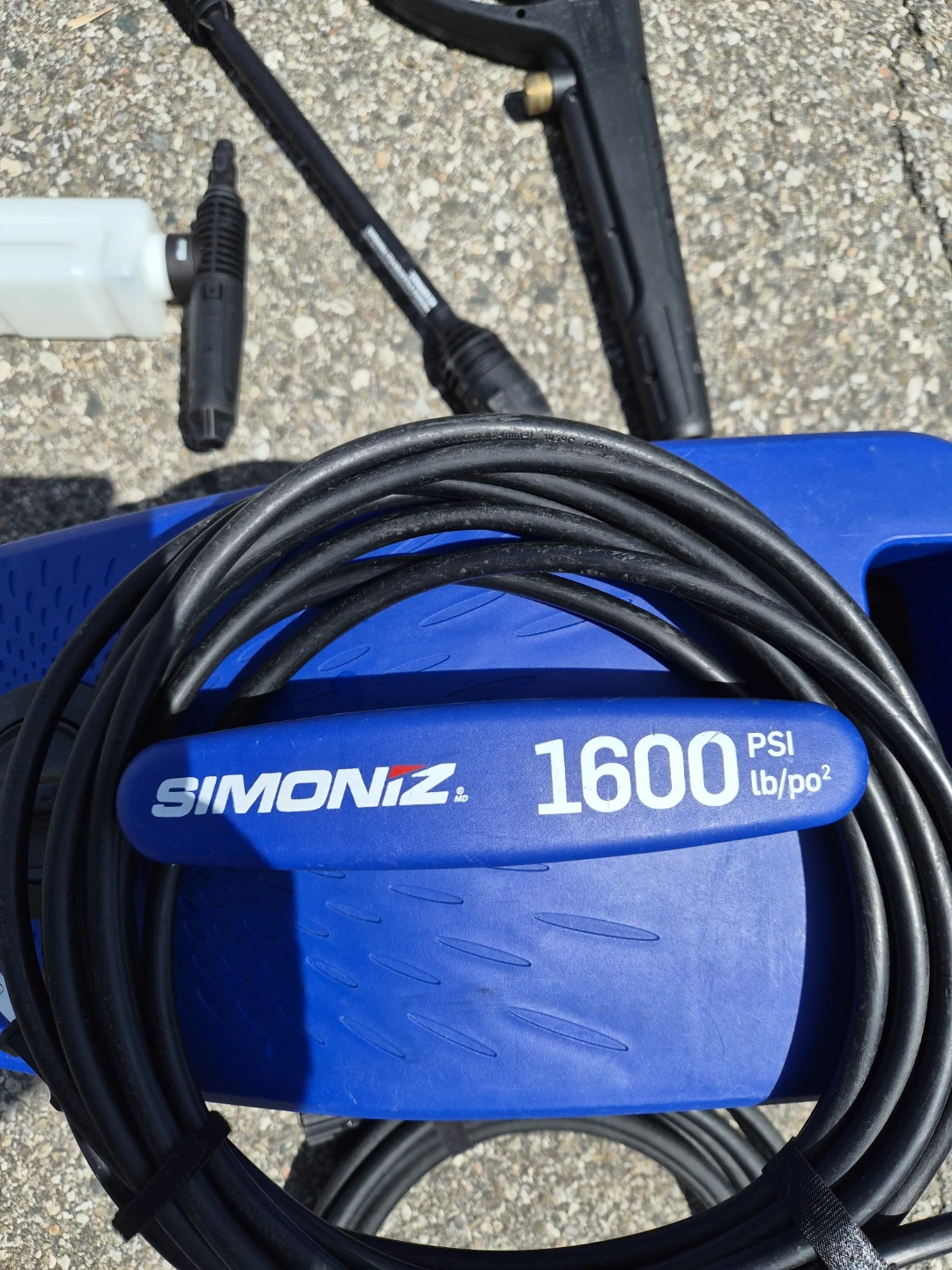 SIMONIZ 1600 PSI Electric Pressure Washer - photo 2